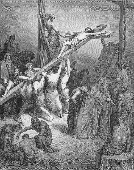 Dore_40_Matt27_The Erection of the Cross